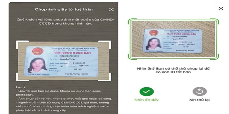 Chụp hình ảnh hồ sơ để hệ thống nhận diện