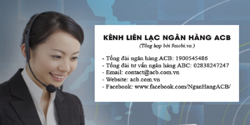 ACB có nhiều kênh liên hệ